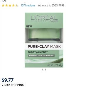 Loreal pure clay mask
